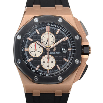 AUDEMARS PIGUET オーデマピゲ ロイヤルオーク コピー 26400RO.OO.A002CA.01 オフショアクロノ ブラック/シルバー